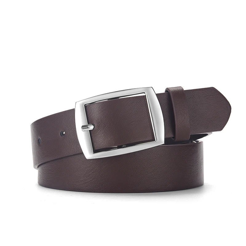 Nouvelle Ceinture de Luxe pour Hommes Ceinture en Cuir PU Boucle Ardillon en Métal Ceinture de Marque de Haute Qualité pour Jeans Grande Taille