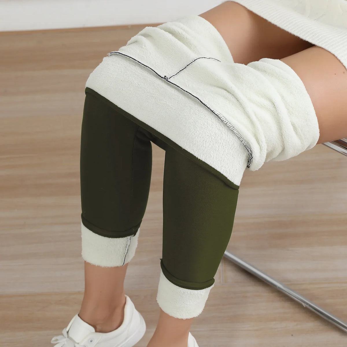 Fleece Lined Thermal Leggings for Women High Waist Stretch Thick Winter Warm Pants for Casual & Daily Wear