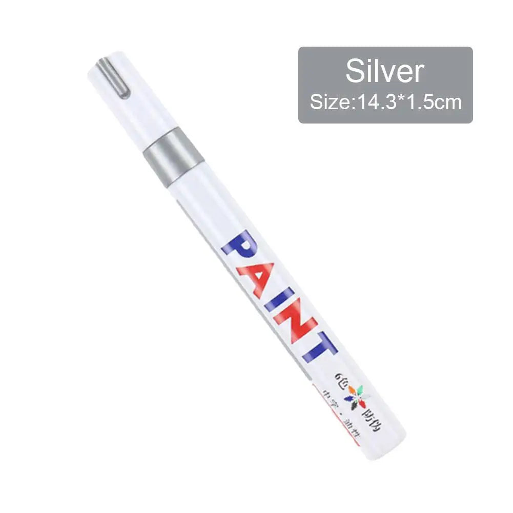 3 Marqueurs Peinture Blancs, Stylos Peinture Étanche à Base d'Huile pour Pneus de Voiture, Séchage Rapide et Permanent