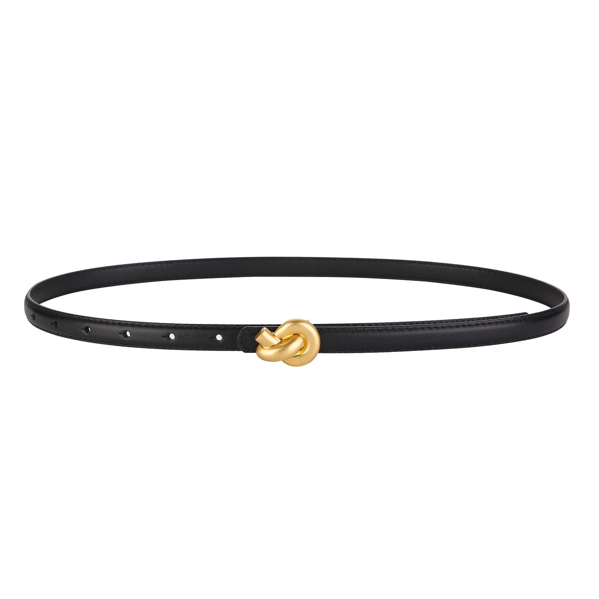 Ceinture en cuir véritable de qualité supérieure pour femmes avec boucle à nœud métallique de haute qualité pour robes et jeans