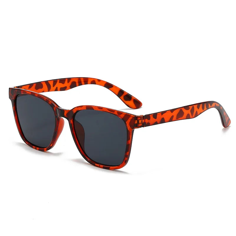 Retro 2026 Classic Vintage Square Sunglasses Women Oversized Sunglasses Women Men Retro Leopard Luxury Sun Glasses UV400