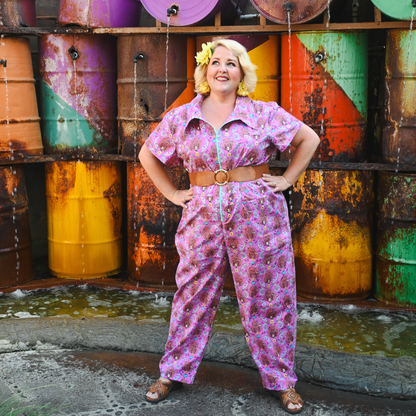Combinaison Cheeky Tiki Monkeys magenta