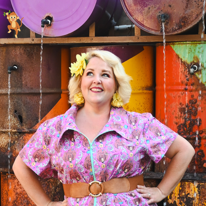 Combinaison Cheeky Tiki Monkeys magenta