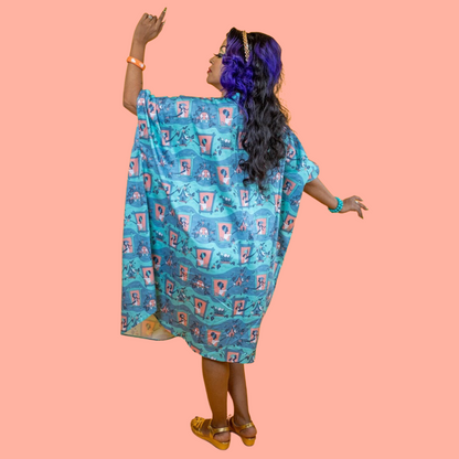 Midi-caftan Brownstone Betties pêche et aqua