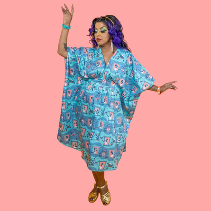 Midi-caftan Brownstone Betties pêche et aqua