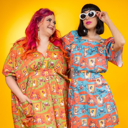 Caftan midi Brownstone Betties citrouille et olive