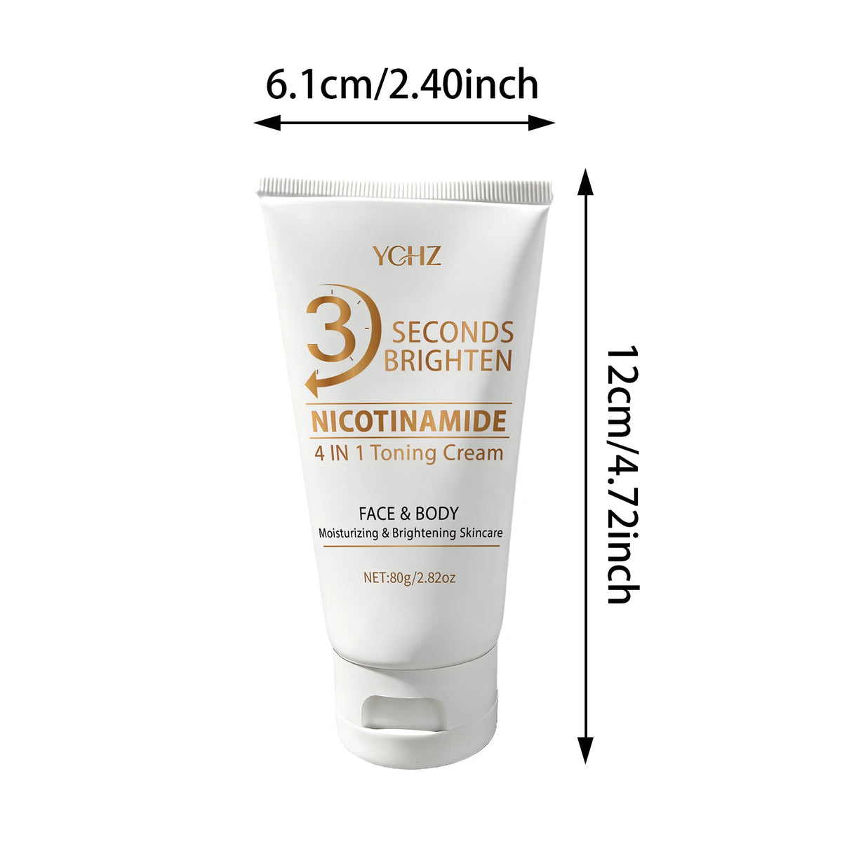 Crème unifiante express 3 secondes, crème éclaircissante et hydratante 4-en-1, hydratation profonde, rafraîchissante et non collante, contient de la niacinamide et des vitamines C, E, crème de soin couleur beige clair, soin de la peau.