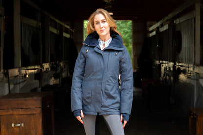 Veste d'équitation hivernale isolée 2.0 - Nuits bleues
