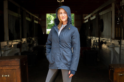 Veste d'équitation hivernale isolée 2.0 - Nuits bleues
