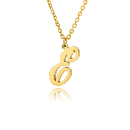 Dainty Initial Letter Necklaces For Women Gold Color Minimalist  Stainless Steel Initial Necklace Femme Wedding Jewelry Gift