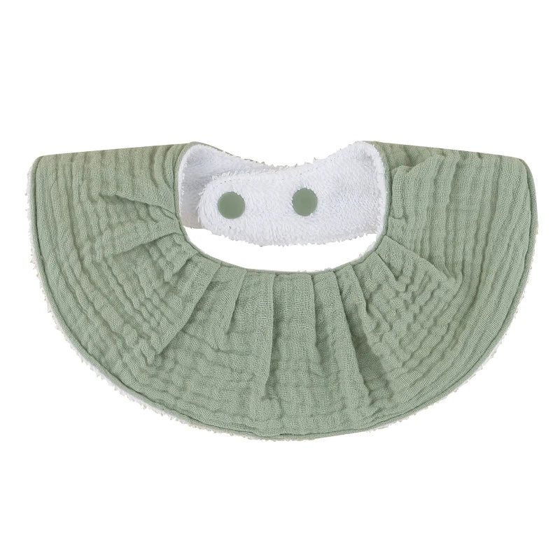 Cotton Gause Baby Bibs Solid Color Absorbent Baby Tassel Bib Newborn Burp Cloths Bandana Scarf for Kids Baby Girls Feeding Item