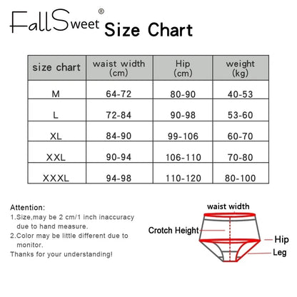 FallSweet 2 Pcs/Lot Cotton Underwear Women High Waist Panties Comfortable Solid Color Underpants Plus Size Lingerie M-XXXL
