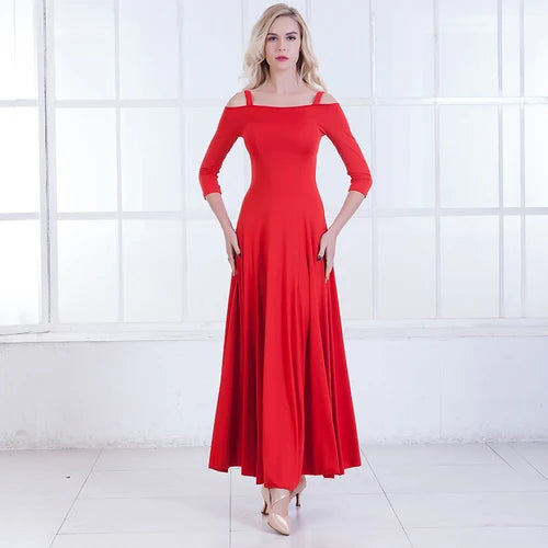 Modern Dance Ballroom Dancing Dress Women Standard Ballroom Dance Dress for Waltz/tango/foxtrot Performance Competition Dress