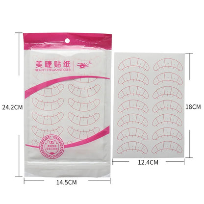 70 paires Faux cils Autocollant pour les yeux Extensions de cils Cils greffés Coussinets pour les yeux Patchs en papier Pansements Patchs d'entraînement Outil de maquillage