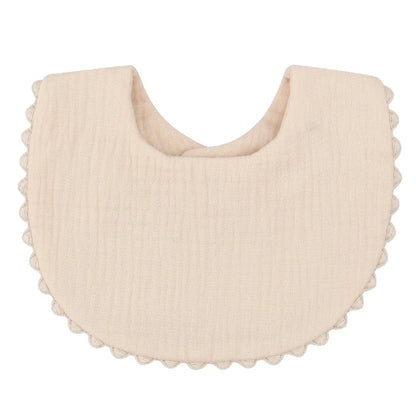 Cotton Gause Baby Bibs Solid Color Absorbent Baby Tassel Bib Newborn Burp Cloths Bandana Scarf for Kids Baby Girls Feeding Item