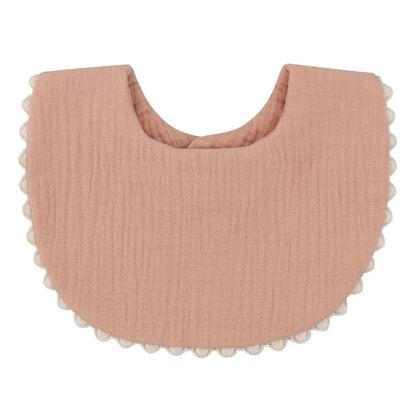 Cotton Gause Baby Bibs Solid Color Absorbent Baby Tassel Bib Newborn Burp Cloths Bandana Scarf for Kids Baby Girls Feeding Item