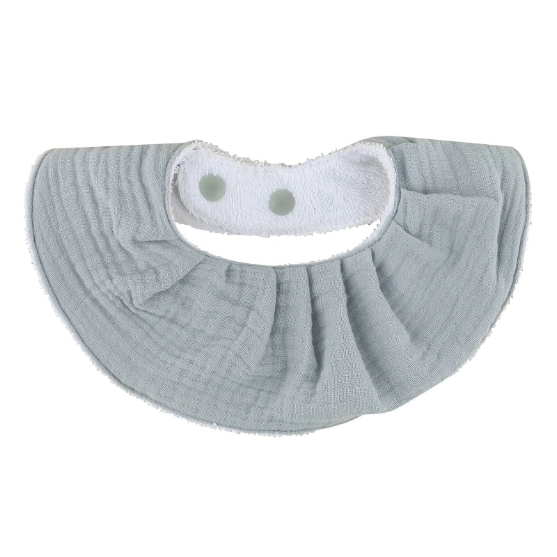 Cotton Gause Baby Bibs Solid Color Absorbent Baby Tassel Bib Newborn Burp Cloths Bandana Scarf for Kids Baby Girls Feeding Item