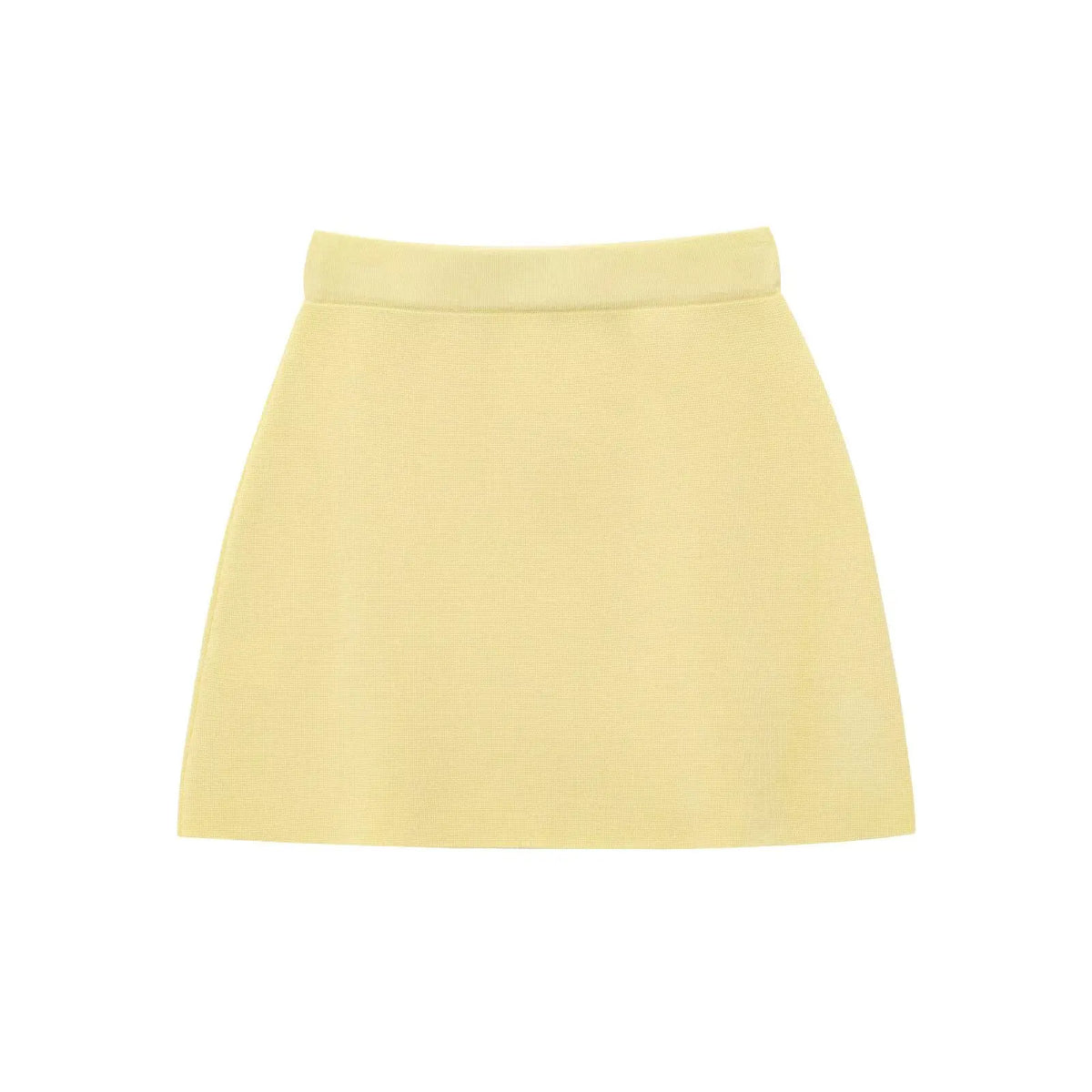 HH Women's Elegant Suit Round Collar Single-Breasted With Short Sleeve Pocket Knitted Top+Elastic Waist Mini Skirt Set
