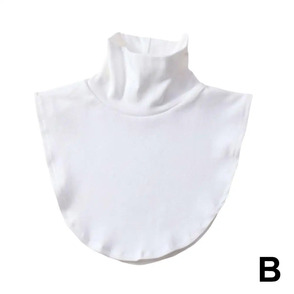 Women's Spring Fall Turtleneck Fake Collar Black White Extensions Mock Neck Half Top Blouse Neck Warmer False Collar