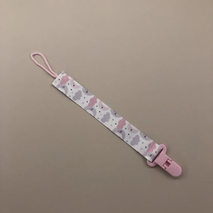 Cartoon Fixed Button Baby Pacifier Clip Chain Ribbon Dummy Soother Holder Chain Anti-drop Buckle Strap for Pacifier Baby Feeding