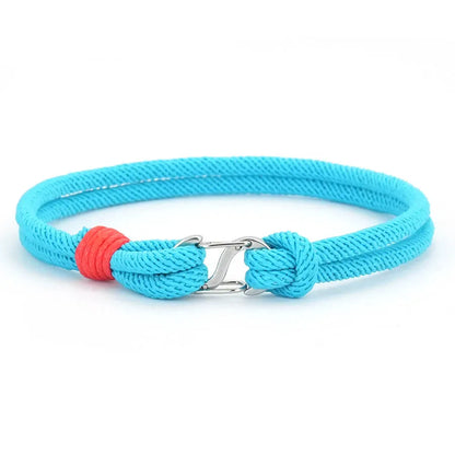 Bracelets simples pour hommes, tissés à la main, détachables, 7 couleurs, Bracelets en corde double de survie, Pulseras Para Hombre, Cadeau pour lui