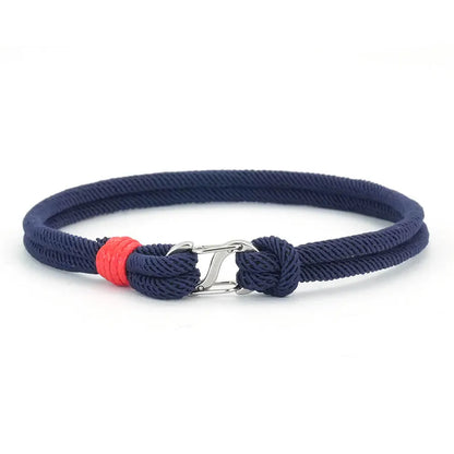 Bracelets simples pour hommes, tissés à la main, détachables, 7 couleurs, Bracelets en corde double de survie, Pulseras Para Hombre, Cadeau pour lui