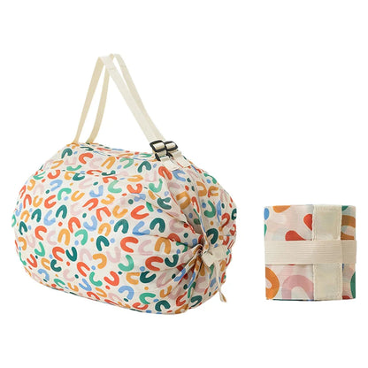 Foldable Shopping Bag Waterproof Travel Portable Storage Bag Beach Bag Supermarket Grocery Shopping Bag