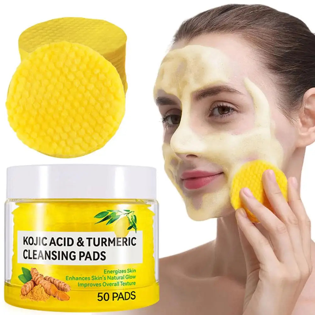 Savon au curcuma et citron / Coussin nettoyant / Crème visage / Sérum - Gamme de produits de soin au curcuma pour éclaircir le teint et nourrir tous les types de peau