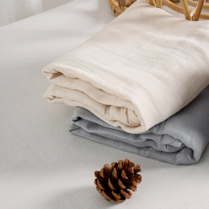 Kangobaby #My Soft Life# Solid Color Bamboo Cotton Baby Muslin Swaddle Blanket Newborn Bath Towel Infant Quilt Size 120x110cm