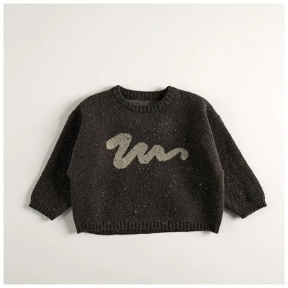 Winter New Children Casual Sweater Fashion Kids Girls Colorful Point Alpaca Wool Sweater Baby Boys Knitted Pullover Tops