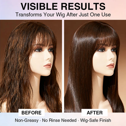 Wig Hair Care Spray for Synthetic and Natural Hair Wigs, Smooth and Anti-Frizz, Extends the Life of Your Wig, For Straight Hair.
