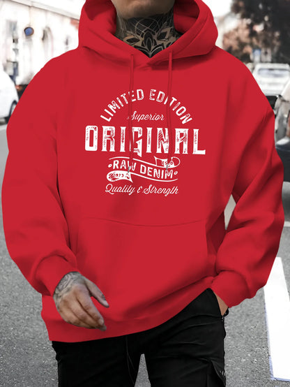 Haut homme col rond manches longues ample grande taille automne et hiver sweat à capuche t-shirt haut