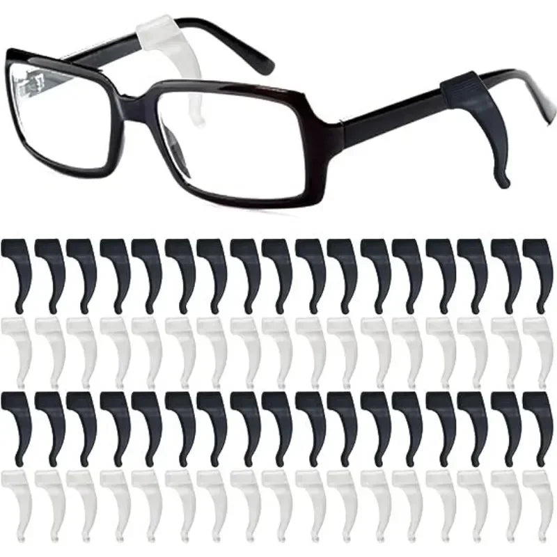 20/40pc Silicone Ear Hook Anti-slip Glasses Leg Ear Sleeve Bracket Fastener Sunglasses Accessories Grip Anti-fall Eyewear Holder