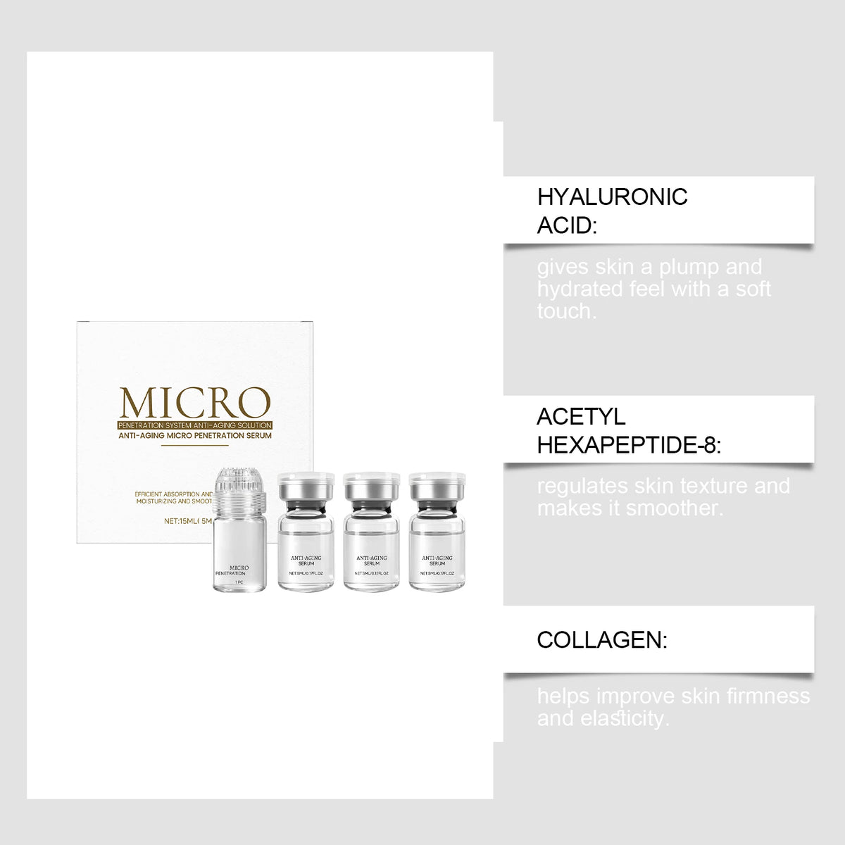 Collagen Anti-Wrinkle Essence Set - Hydrating Firming Pore-Cleaning Anti-Aging Skincare Easy to Use Exclusive Deal Shop Now