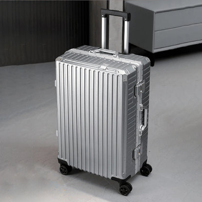 Bagage à roulettes 20 24 26 28" Valise à cadre en aluminium Valise de voyage USB avec roues Serrure à combinaison Bagage cabine