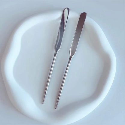 2PC Stainless Steel Palette Tray Rod Set Makeup Tool