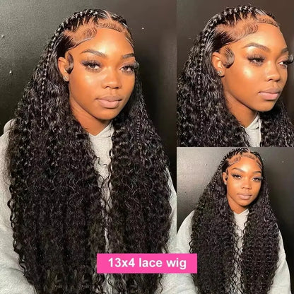 200 Density Hd Transparent Loose Deep Wave Lace Frontal