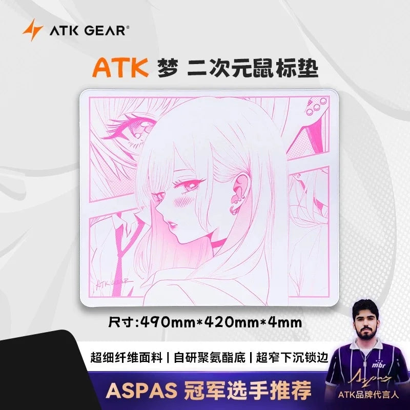 Genuine ATK Dream Large Neutral Mouse Pad  Balanced For FPS Dedicated for Esports Gaming And Office Valorant Inspired Mousepads