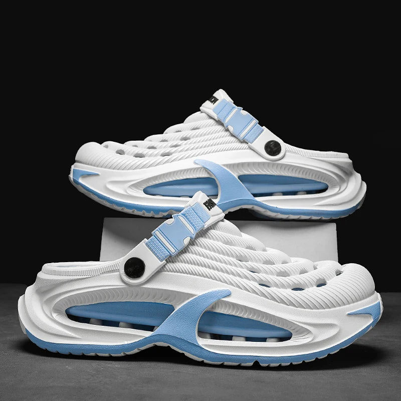 Fashion Sandals Hollow Platform Clogs EVA Cushion Slides Anti-odor Outdoor Beach Slippers Walking Sandals Men Women Size 36-47