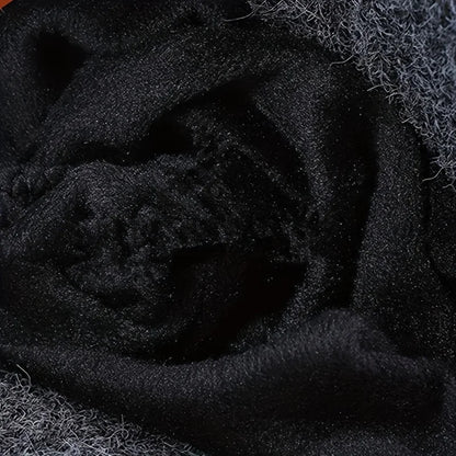 Winter warm woolen hat for middle-aged and elderly people, men's one-piece snowflake ear protection, thickened knitted hat for a