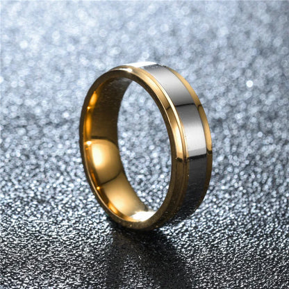Bague de mariage en acier inoxydable au design tendance, largeur 4/6 mm, pour homme et femme, bijoux pour le jour du Souvenir, cadeaux de Saint-Valentin