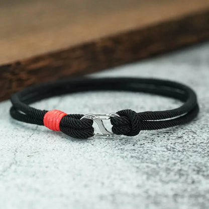 Bracelets simples pour hommes, tissés à la main, détachables, 7 couleurs, Bracelets en corde double de survie, Pulseras Para Hombre, Cadeau pour lui