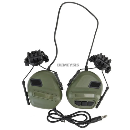 Tactical Headset Without Pickup Noise Reduction Shooting Earphone Hunting CS Communication Intercom Headphone Used with PTT
