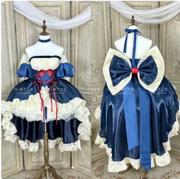 Robe bustier rose fée de style français pour femmes, collection printemps-été 2025, style Lolita, grande nœud, princesse, bouffante, courte, pour soirée et cocktail