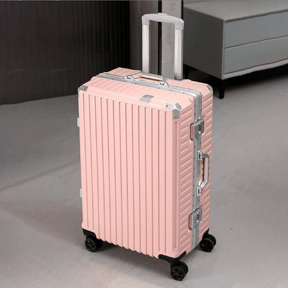 Bagage à roulettes 20 24 26 28" Valise à cadre en aluminium Valise de voyage USB avec roues Serrure à combinaison Bagage cabine
