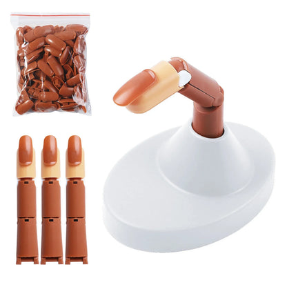Nail Practice Fingers for Acrylic Nails, 3 Nails for Practice Hand for Acrylic Nails, Training Fingers for Nail Art Beginners