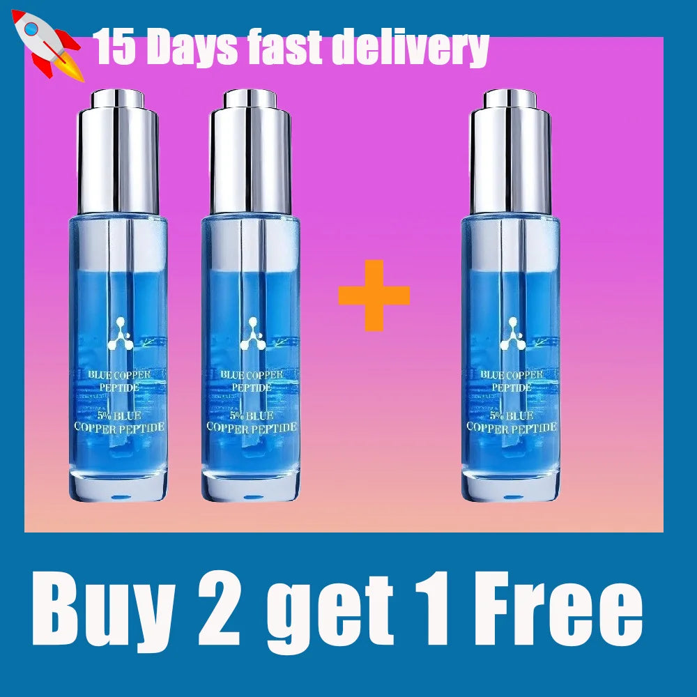 5% Blue Copper Peptide Serum For Face Anti Wrinkles Aging Facial Lifting & Moisturizing Brighten Skin Tone Skin Cosmetics