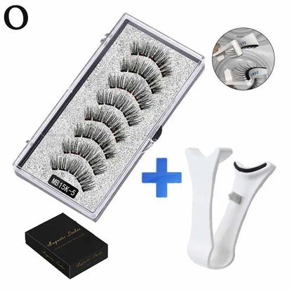 Cils magnétiques naturels 3D, avec 5 cils magnétiques, boîte d'expédition, cils faits à la main, cadeau réutilisable, support de livraison T6N2