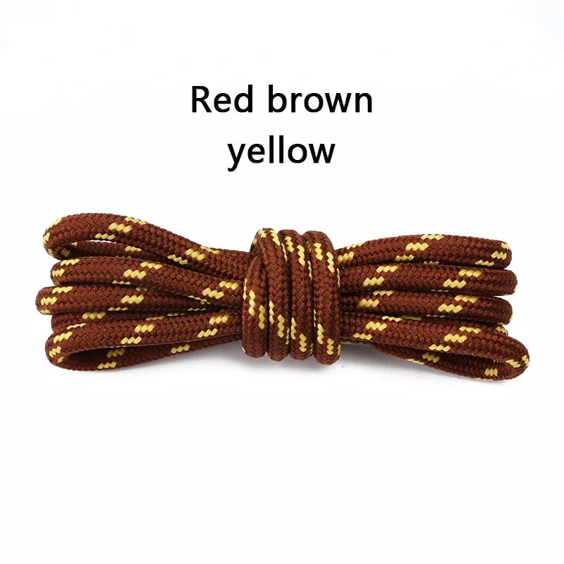 Round Solid Shoelaces for Sneakers Outdoor Hiking Boots Tooling Sports Shoe Laces Adult Kids Flower Dots Shoelace for Woman Man