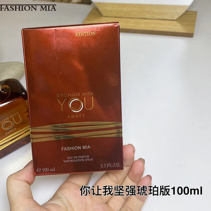 100ml Parfum homme Stronger With You Intensely de haute qualité, longue durée, boisé, atomiseur corporel, cadeaux